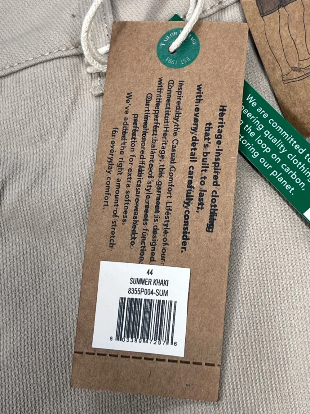 Tailor Vintage Men’s Greenwich Reg. Fit Summer Khaki Shorts. Size 44 - Picture 11 of 14
